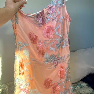 Flowered pink dress size 4